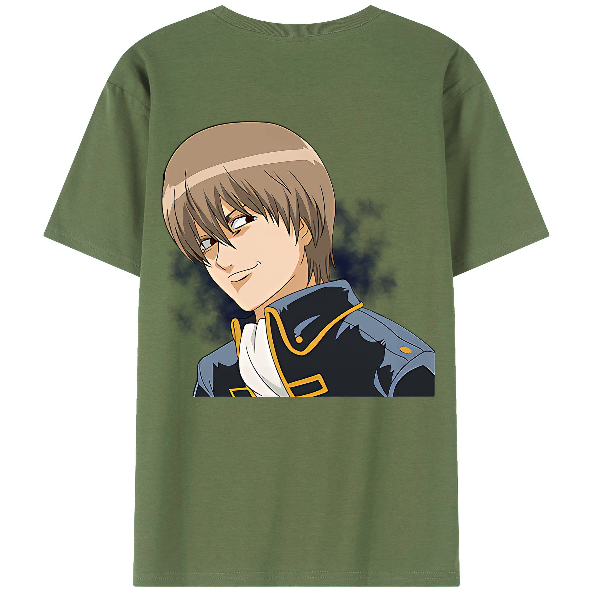 （画像用） ぎんたま 坂田銀時（さかたぎんとき） 神楽 志村新八（しむら しんぱち） GINTAMA Sakata Gintoki Kagura Shimura Shinpachi 綿100％ メンズ半袖Tシャツ（バックプリント） 通気性